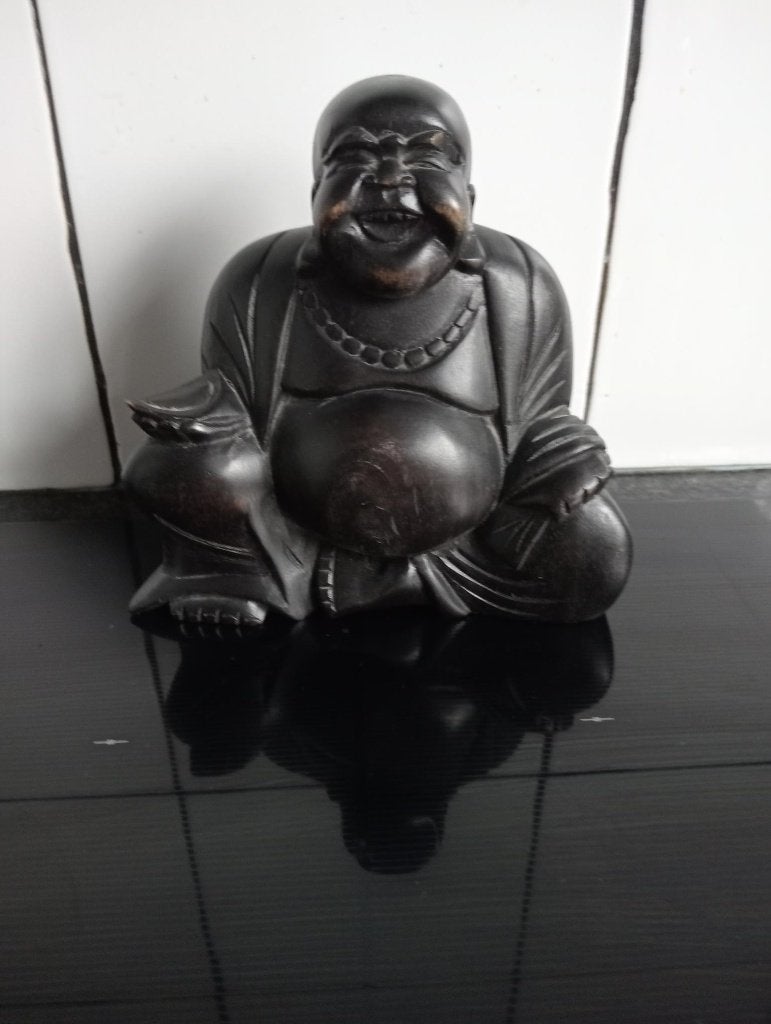 buddha, Huis en Inrichting, Massief, 16 cm, Ophalen of Verzenden, Zo goed als nieuw