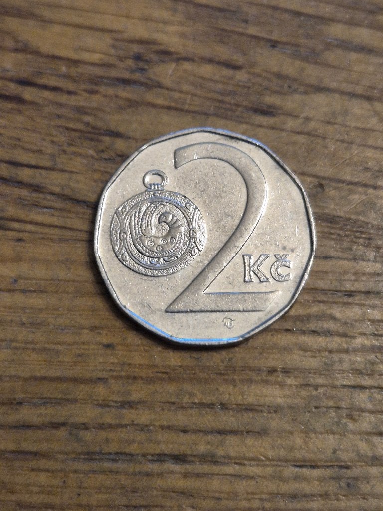 Tsjechië - 2 Koruna 1997, Verzenden, Overige landen, Losse munt