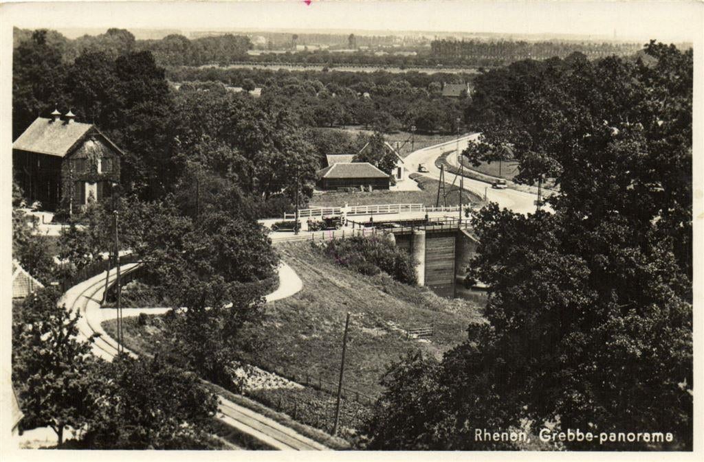Rhenen, Grebbe-panorama - 1941 gelopen, Ophalen of Verzenden, Voor 1920, Gelopen, Utrecht