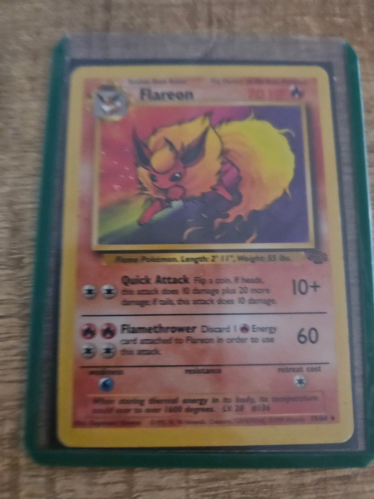 Flareon 19/64 Jungle Set Pokémon Kaart, Hobby en Vrije tijd, Ophalen of Verzenden, Gebruikt, Losse kaart