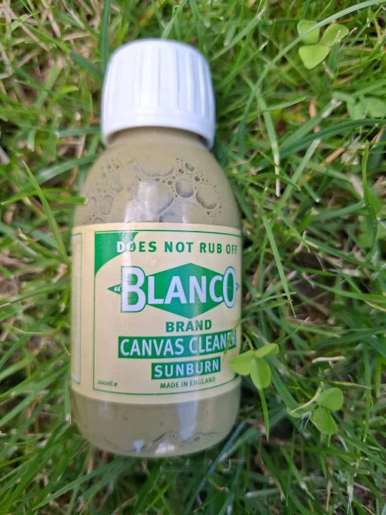 Kay Canvas Liquid Blanco canvas cleaner Groen WW2, Verzamelen, Ophalen, Landmacht, Engeland, Kleding of Schoenen