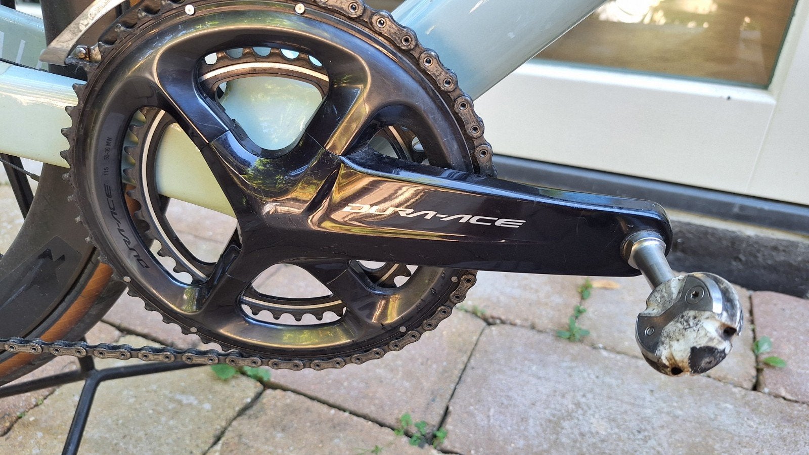 Shimano Dura-Ace FC-R9100 Crankstel met vermogensmeter, Crankstel of Pedalen, Gebruikt, Ophalen of Verzenden, Aluminium