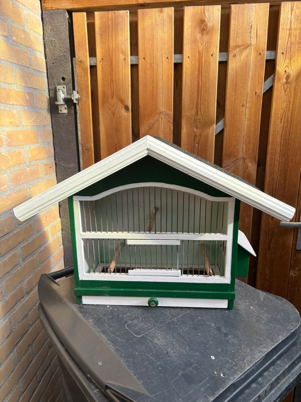 Houten Vogelkooi, Dieren en Toebehoren, Ophalen, Gebruikt, Hout, Vogelkooi