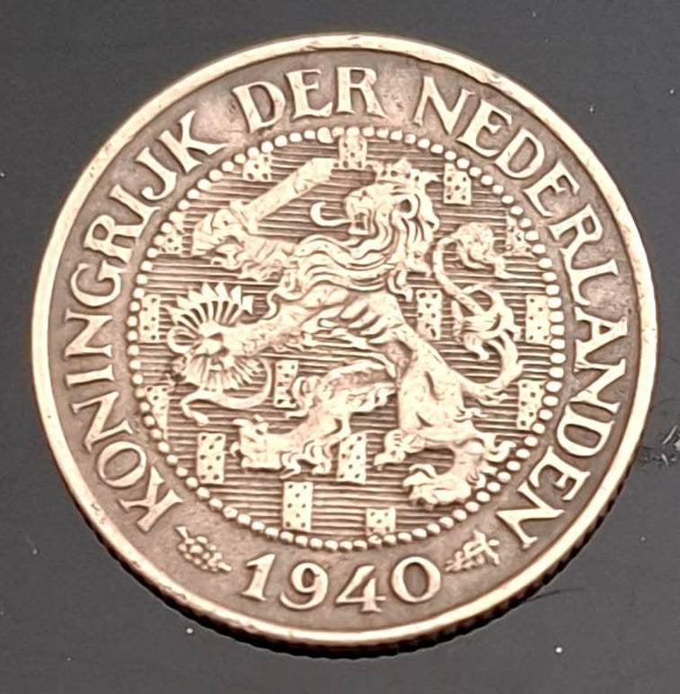 Nederland 1 Cent Wilhelmina 1940, Ophalen of Verzenden, Koningin Wilhelmina, 1 cent, Losse munt