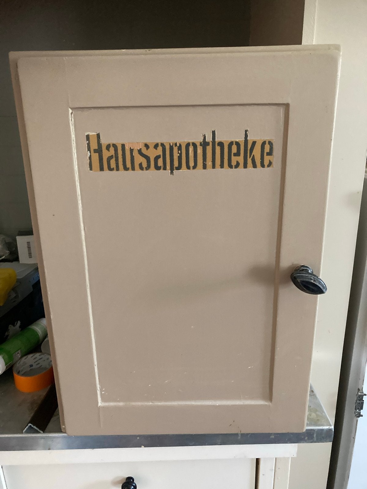 Vintage Houten Huisapotheek Kastje, Ophalen, Gebruikt