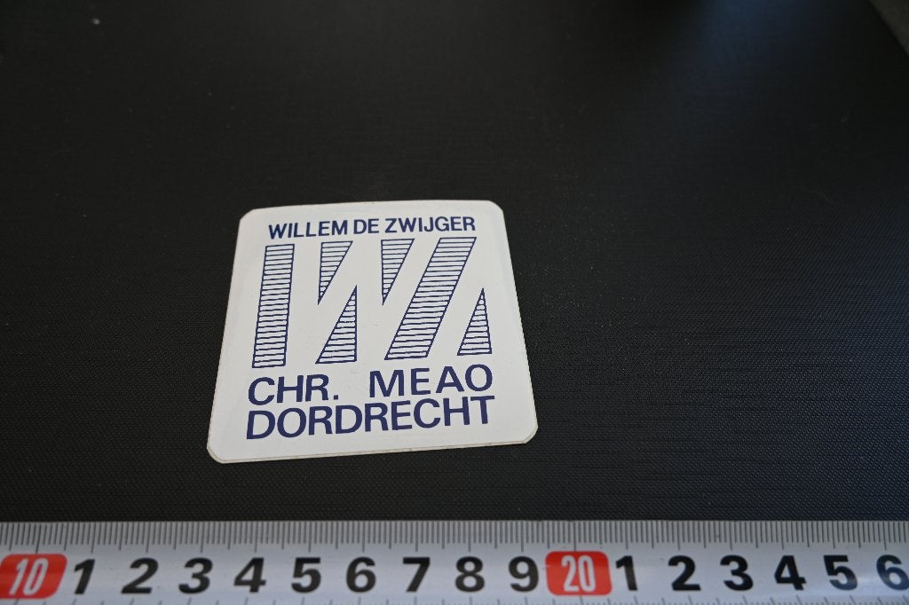 sticker dordrecht willem de zwijger chr MEAO, Ophalen, Zo goed als nieuw