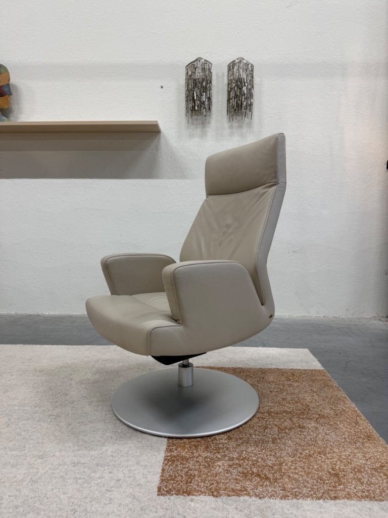 Nette De Sede Draai fauteuil leer design stoel, Gebruikt, De Sede, Leer