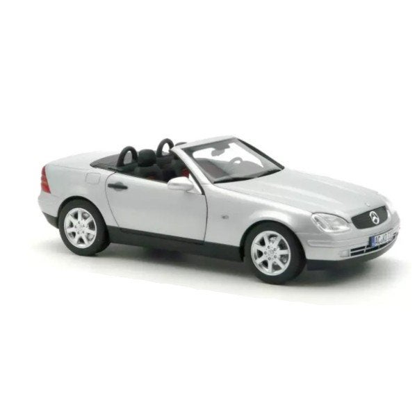 Mercedes Benz SLK 1996 Brillant Grijs Schaal 1/18 Norev, Auto, Norev, Ophalen of Verzenden, Norev