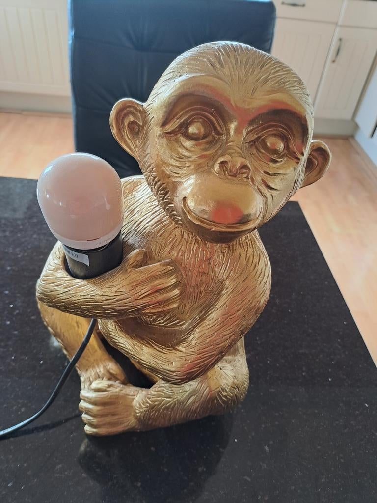 Lamp aap, Huis en Inrichting, Lampen | Tafellampen, Ophalen of Verzenden, Minder dan 50 cm