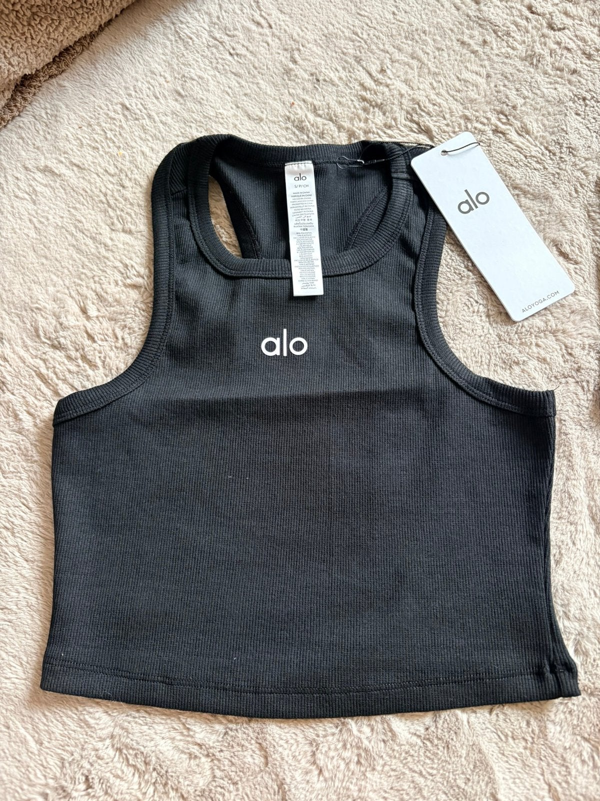 Alo yoga tanktop s, Kleding | Dames, Tops, Zwart, Nieuw, Ophalen of Verzenden, Maat 36 (S)