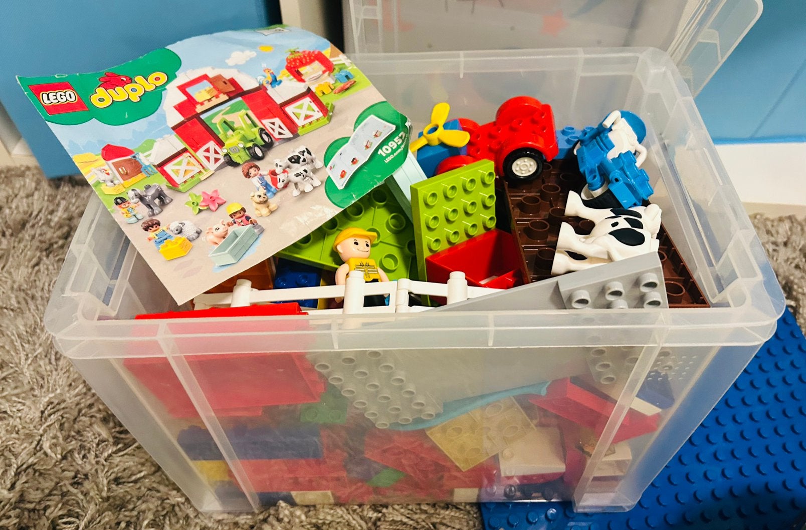 Duplo Lego - farm set, figurines+ a bundle of colourful set, Ophalen, Zo goed als nieuw, Complete set, Duplo