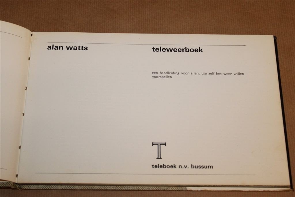 Teleweerboek — Zelf het Weer Voorspellen, Vintage 1968, Boeken, Ophalen of Verzenden, Gelezen