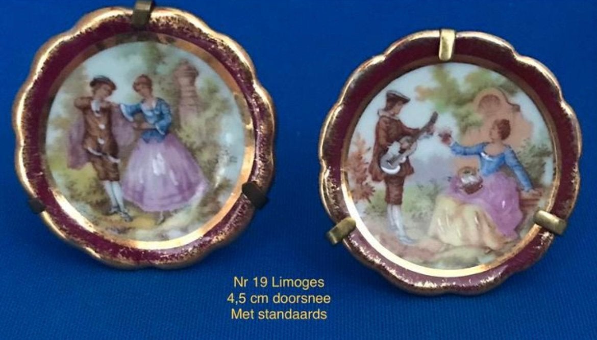 Limoges porselein - 2 schoteltjes, Ophalen of Verzenden, Porselein, Bord of Schaal