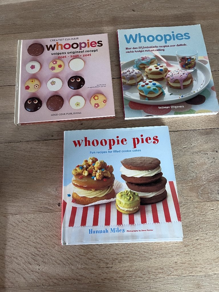 Whoopies zoet, zoet, zoet & whoopies & whoopie pies, Ophalen of Verzenden, Nieuw, Taart, Gebak en Desserts