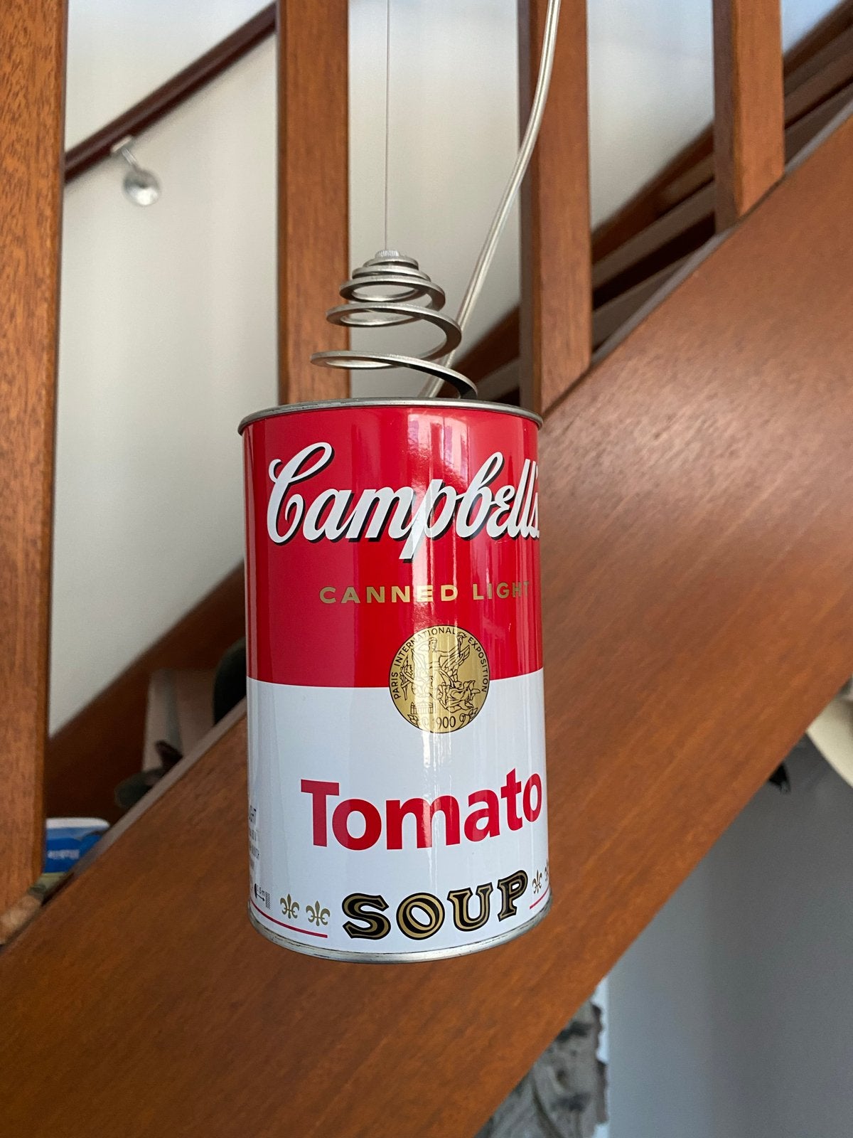 Ingo Maurer Canned Light LED - Campbell's Soepblik Lamp, Huis en Inrichting, Lampen | Hanglampen, Ophalen, Zo goed als nieuw, Metaal