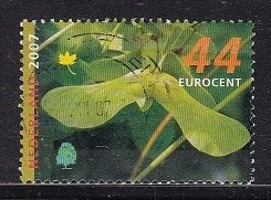 2518 - Nederland nvph 2520 gestempeld , Bomen in de herfst, Verzenden, Na 1940, Gestempeld