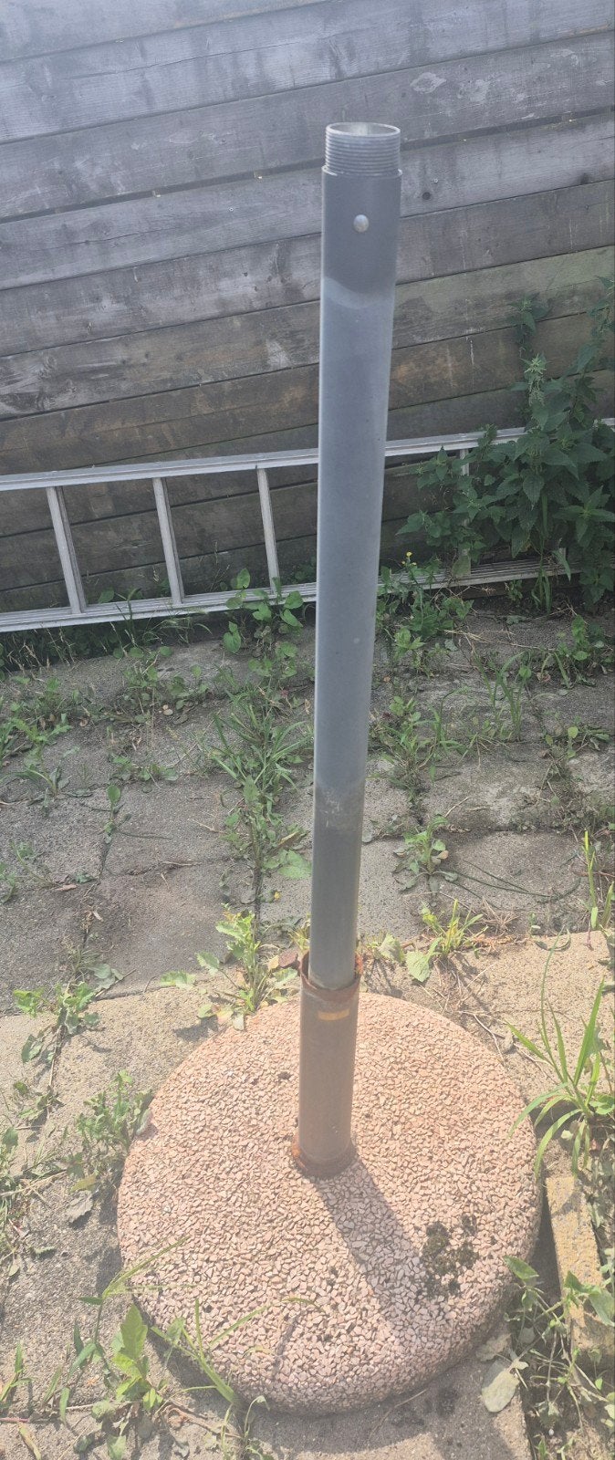 Stenen graniet? Parasolvoet zwaar 10.00, Tuin en Terras, Ophalen of Verzenden, Gebruikt, Minder dan 1 meter, Parasolvoet