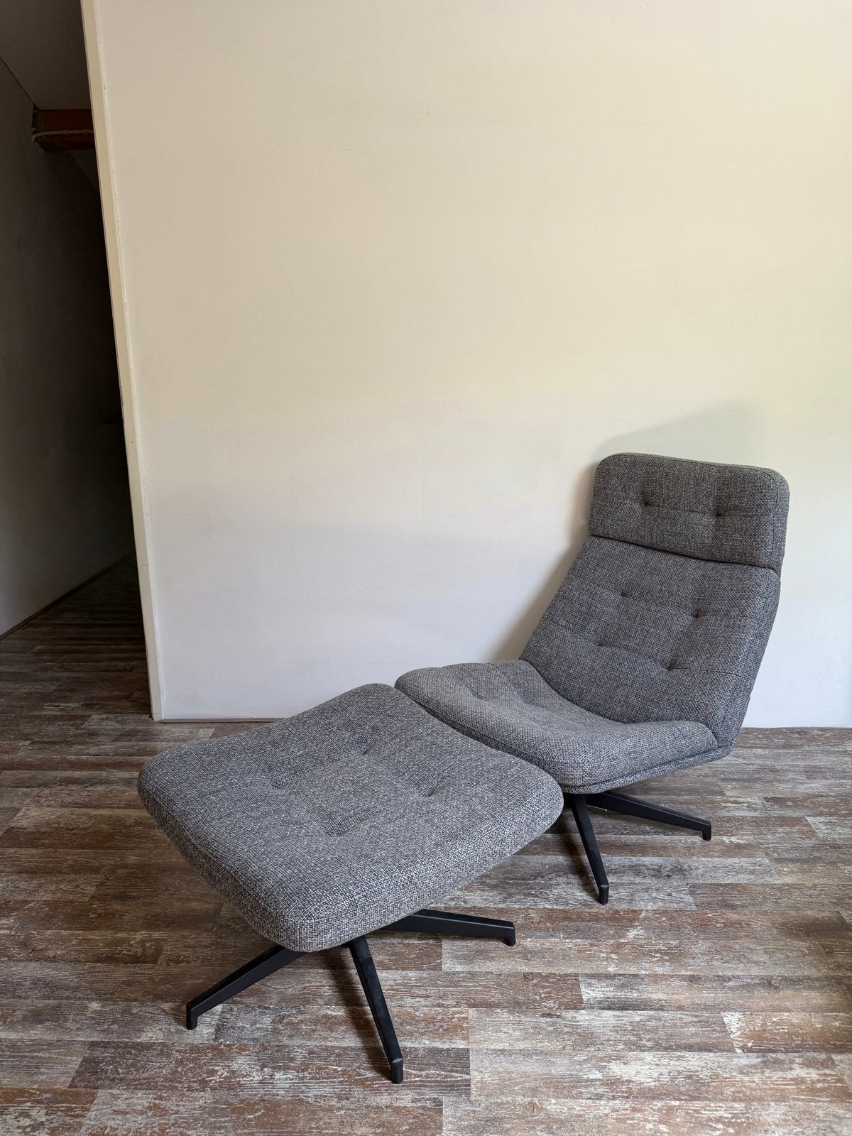 Ikea HAVBERG easy chair & footstool, Ophalen, Gebruikt, Eén, Stof