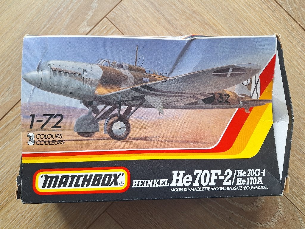 1:72 1/72 Matchbox Heinkel He70F-2, Hobby en Vrije tijd, Overige merken, 1:72 tot 1:144, Ophalen of Verzenden, Zo goed als nieuw