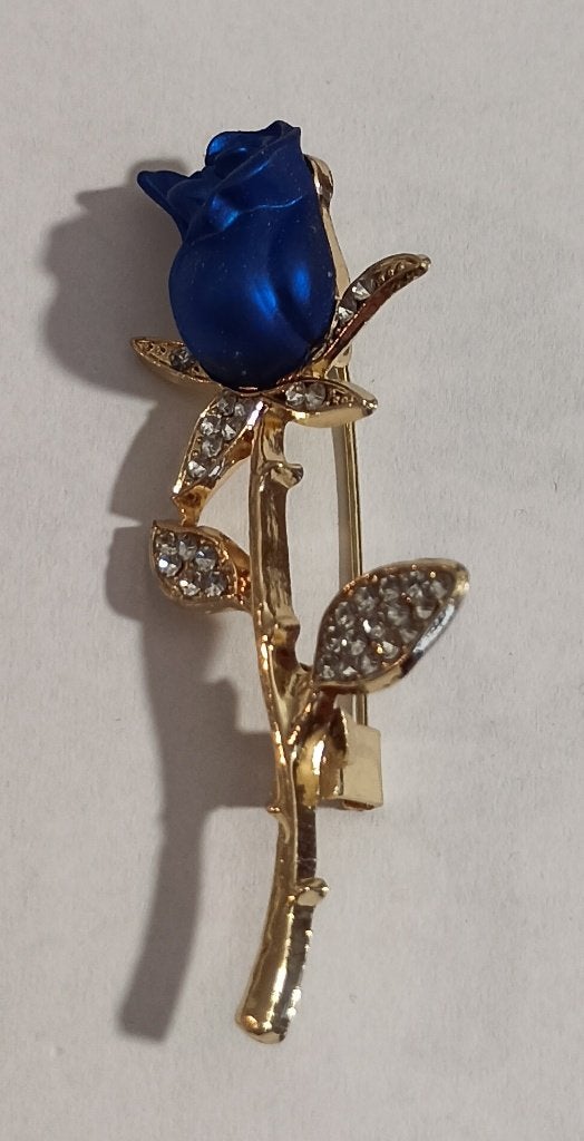 Roos broche, Overige materialen, 4 tot 7 cm, Overige kleuren, Nieuw