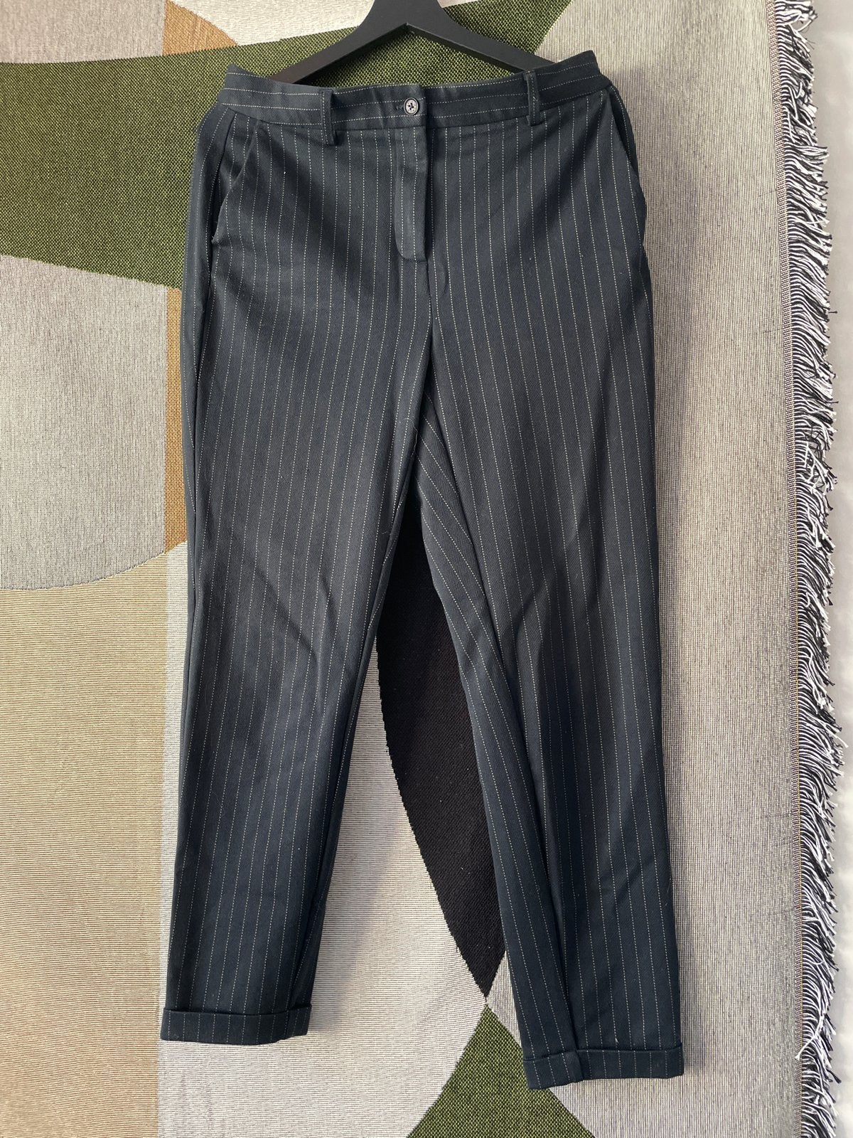 Yaya dames broek maat 38 donkerblauw gestreept, Ophalen of Verzenden, Gedragen, Maat 38/40 (M), Blauw