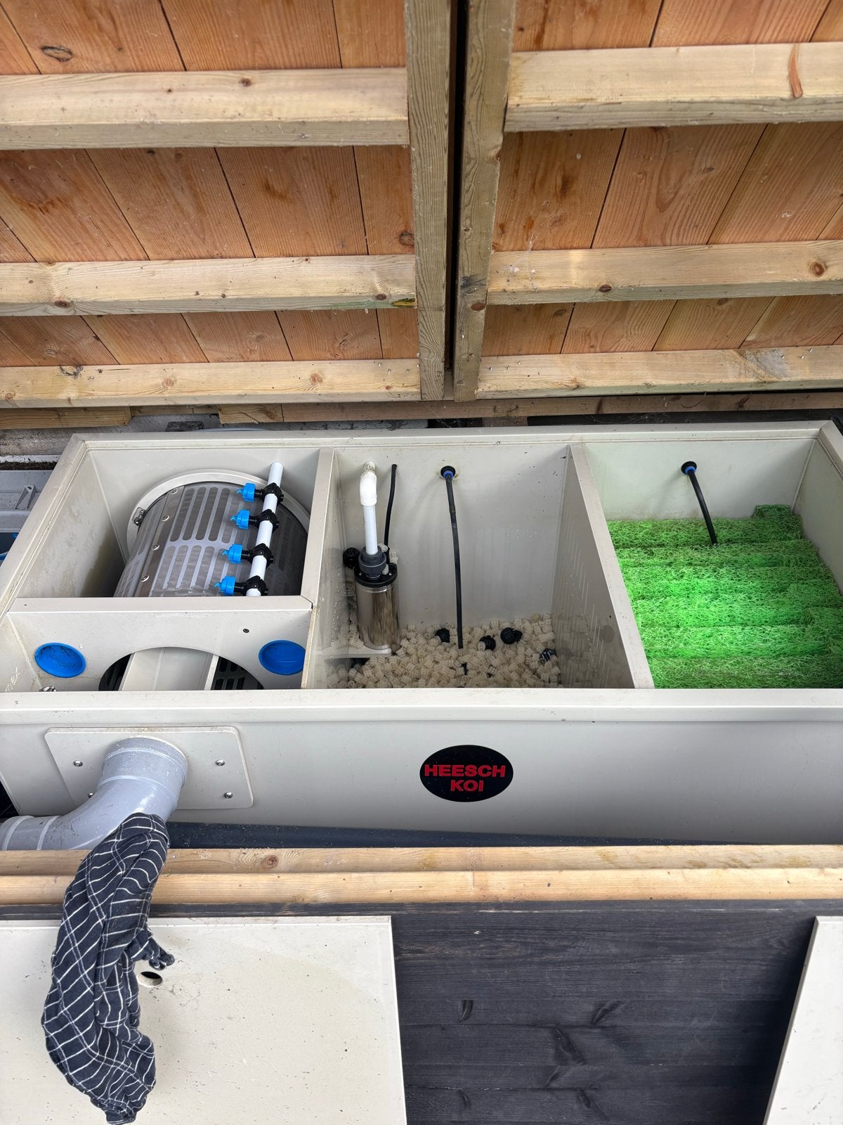 Combi trommel filter 35 compleet. Koi