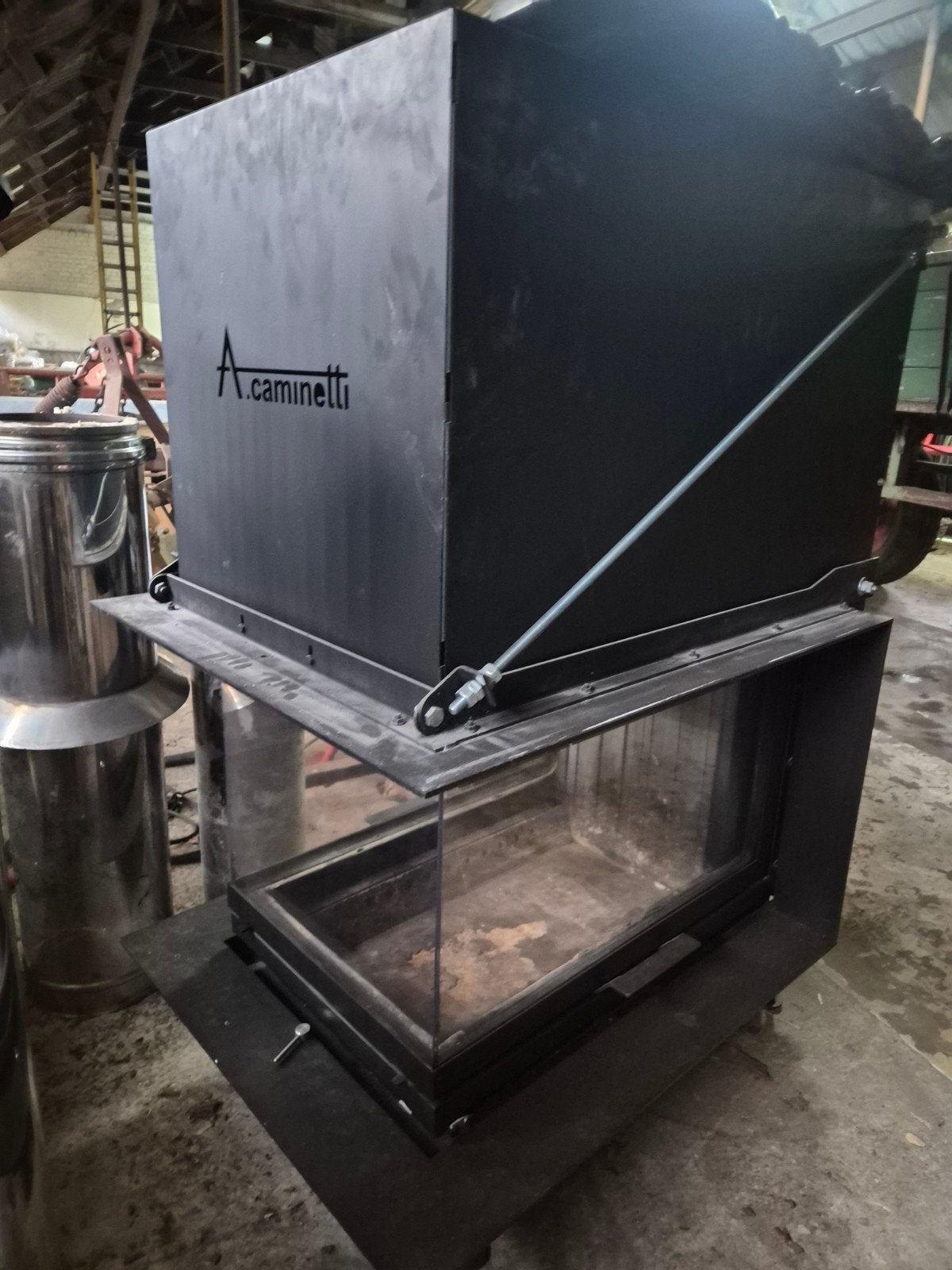 A Caminetti 3D Kachel met Liftsysteem en Schoorsteen, Ophalen of Verzenden