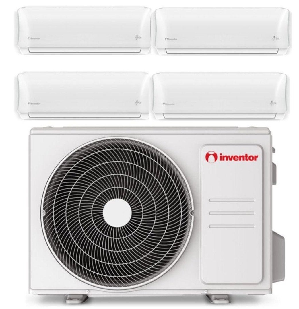 Inventor Aria Multisplit 4x2,7 kW Nieuw R32 WiFi, Ophalen, 3 snelheden of meer, Zo goed als nieuw, Energieklasse A of zuiniger