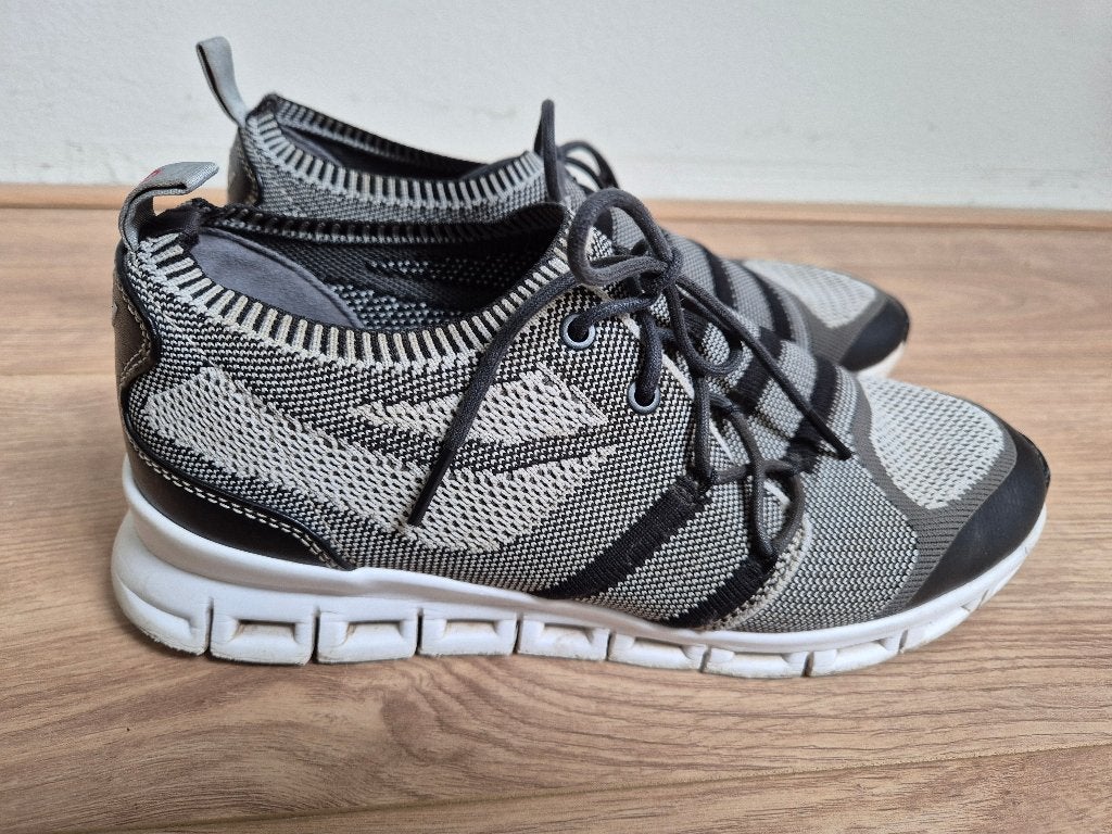 Sch102 - Zwart-grijze Wolky schoenen maat 40, Ophalen of Verzenden, Gedragen, Zwart, Sneakers of Gympen