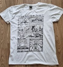 Wit shirt Drawings van The Legend Of Zelda, Ophalen of Verzenden, Zo goed als nieuw, Jongen of Meisje, Shirt of Longsleeve