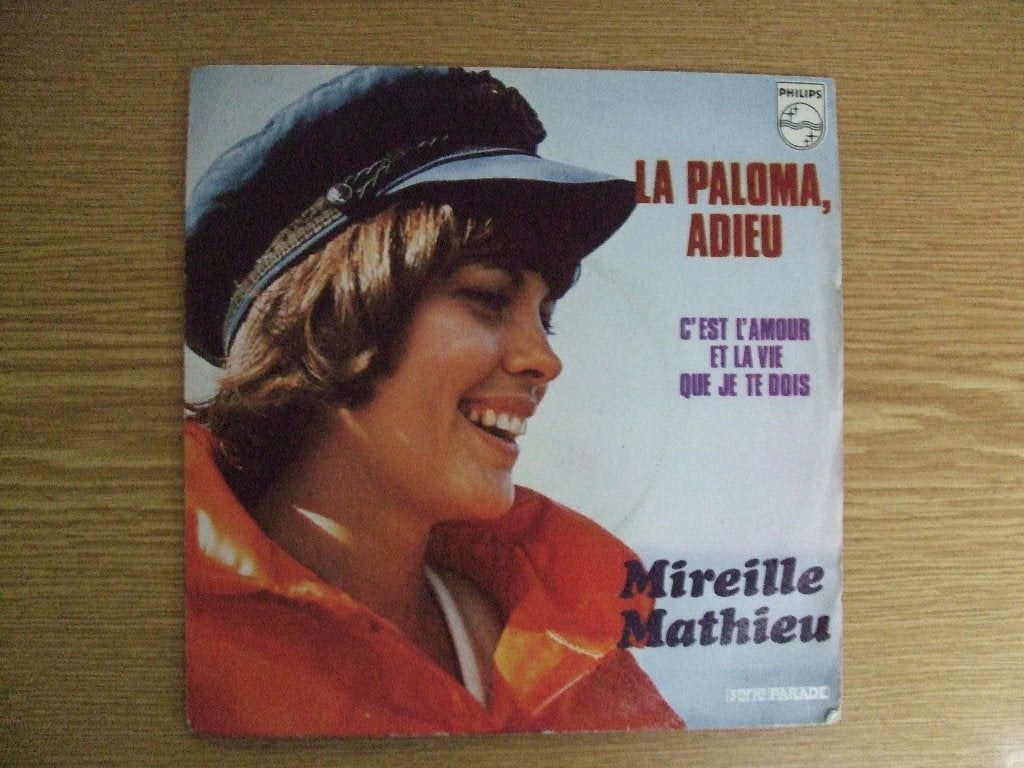 MIREILLE MATHIEU    LA PALOMA, ADIEU / C'EST L'AMOUR ET LA, 7 inch, Ophalen of Verzenden, Zo goed als nieuw, Pop