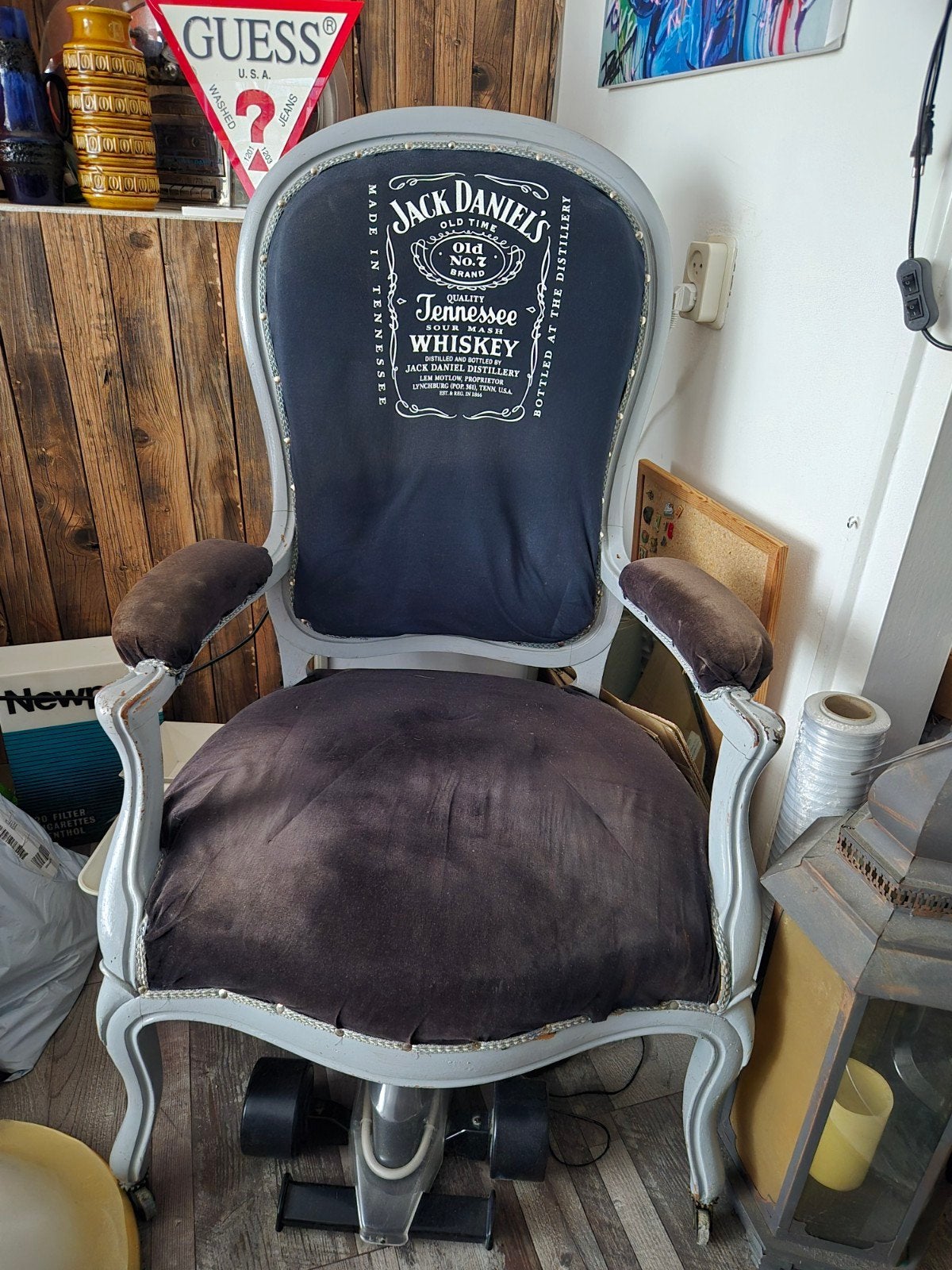 Jack Daniel's Bureaustoel - Uniek Design, Antiek en Kunst, Ophalen