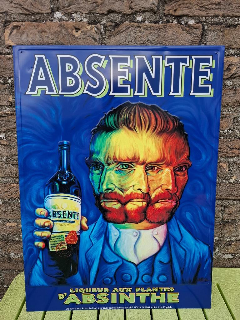 Groot Reclamebord Absinthe - Grande Absente, Ophalen of Verzenden, Nieuw, Reclamebord