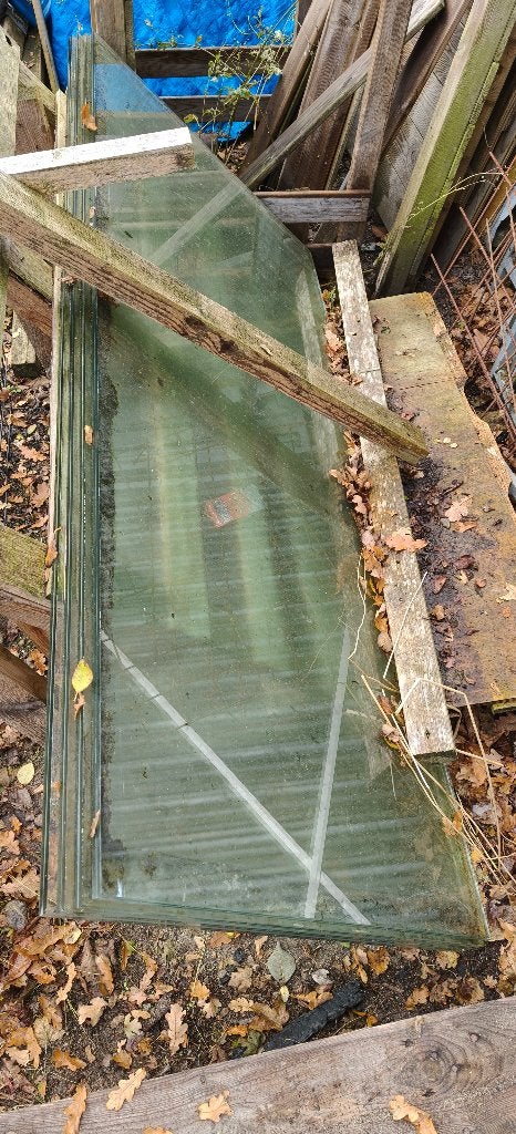 Glasplaten gelaagd te koop, Doe-het-zelf en Verbouw, Glas en Ramen, Ophalen, Gebruikt, Minder dan 80 cm, 160 cm of meer