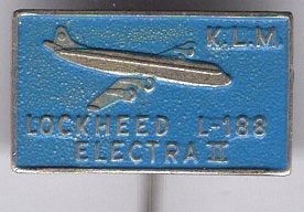 KLM Lockheed L-188 electra 2 zilverkl speldje ( J_069), Verzenden, Zo goed als nieuw, Transport, Speldje of Pin