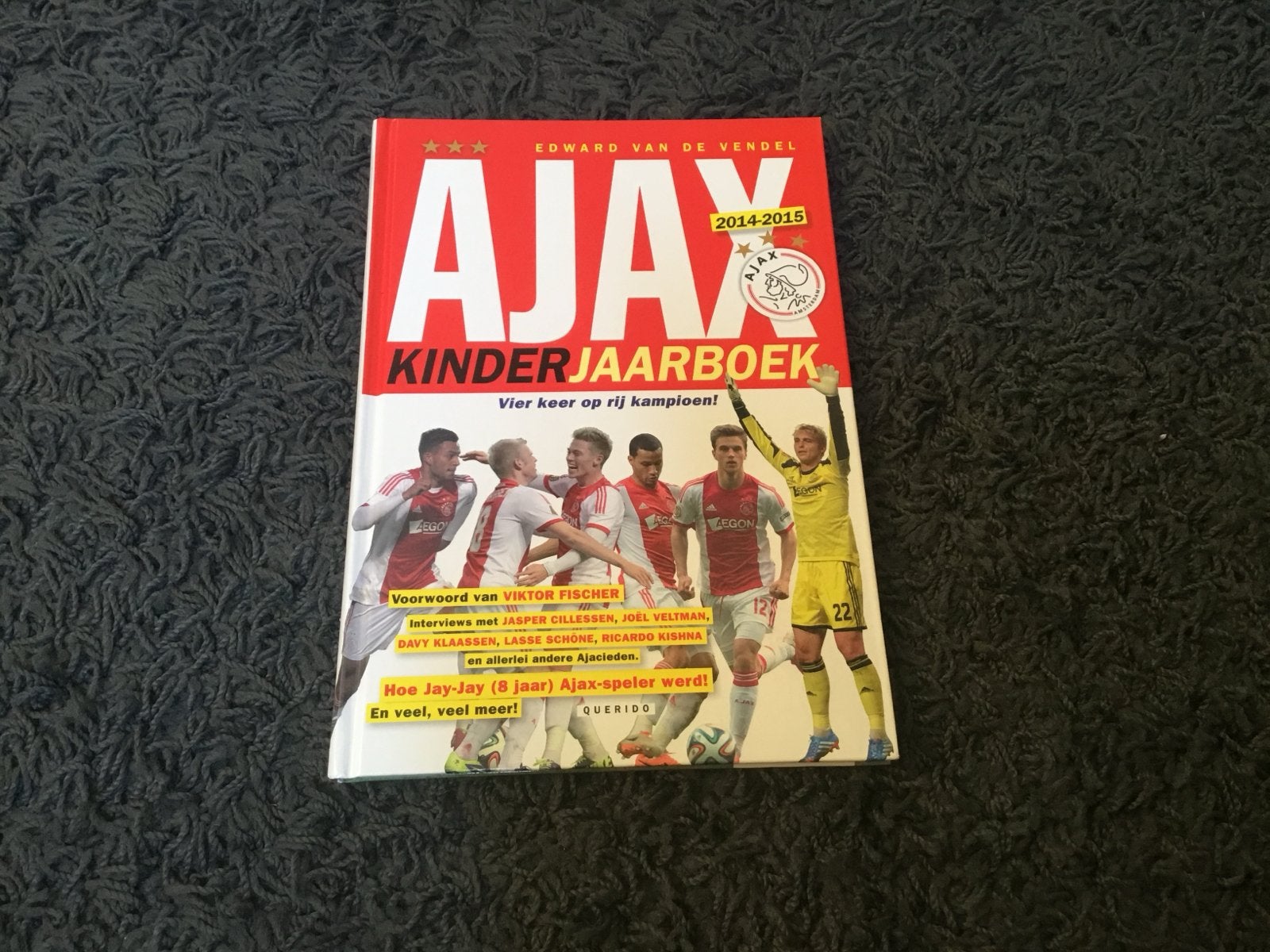 Ajax Kinderjaarboek 2014-2015 - Edward van de Vendel, Ophalen of Verzenden, Zo goed als nieuw, Non-fictie