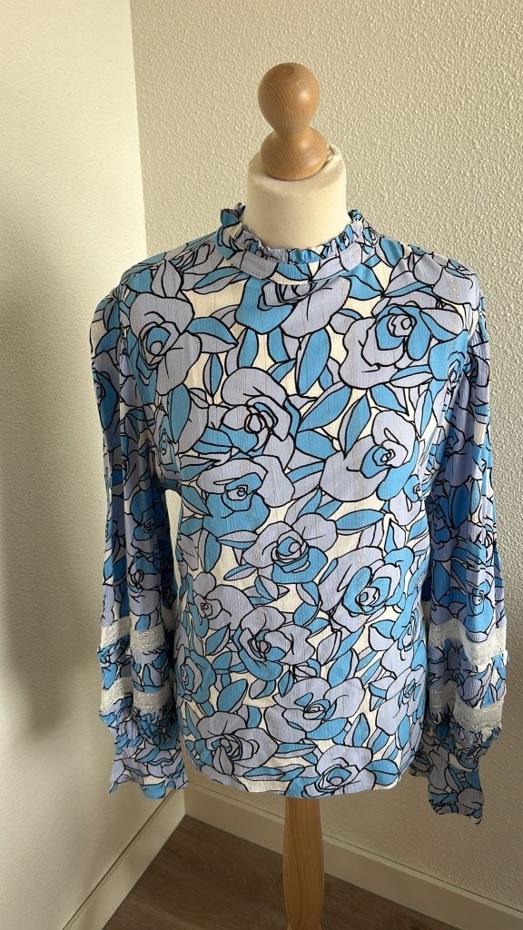 Fabienne Chapot maat 42 blauwe Leo top 669, Blauw, Maat 42/44 (L), Ophalen of Verzenden, Zo goed als nieuw