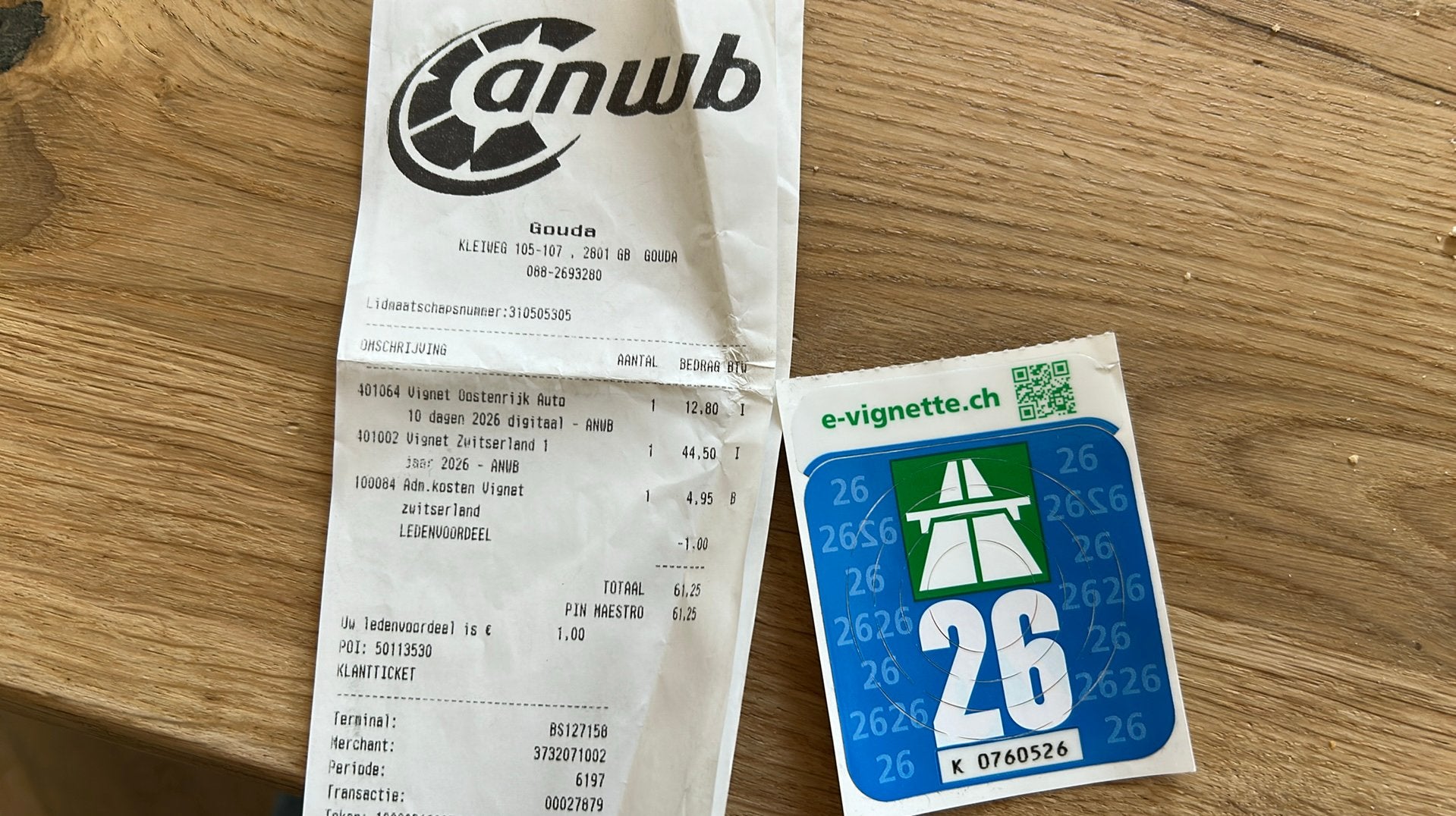 Vignet Zwitserland 2026, Tickets en Kaartjes, Autovignetten