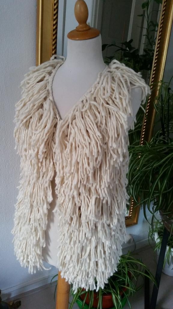Crème vest-bodywarmer. Maat s/m. Merk sophyline & co, Ophalen of Verzenden, Gedragen, Maat 38/40 (M), Beige