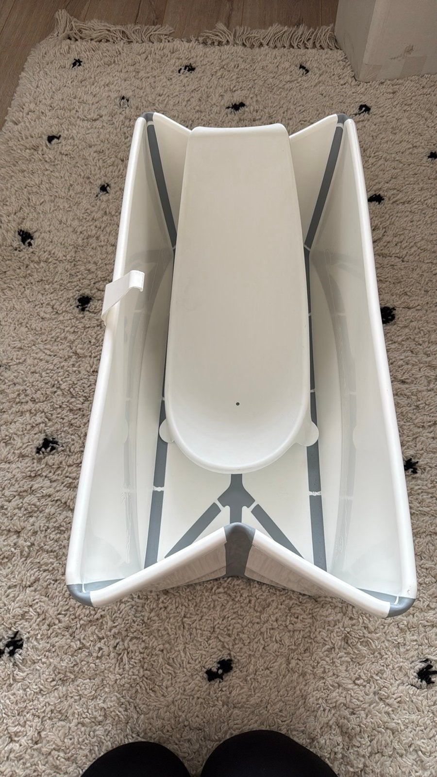 Stokke Flexi Bath opvouwbaar babybadje + newborn support, Kinderen en Baby's, Badjes en Verzorging, Ophalen of Verzenden, Zo goed als nieuw