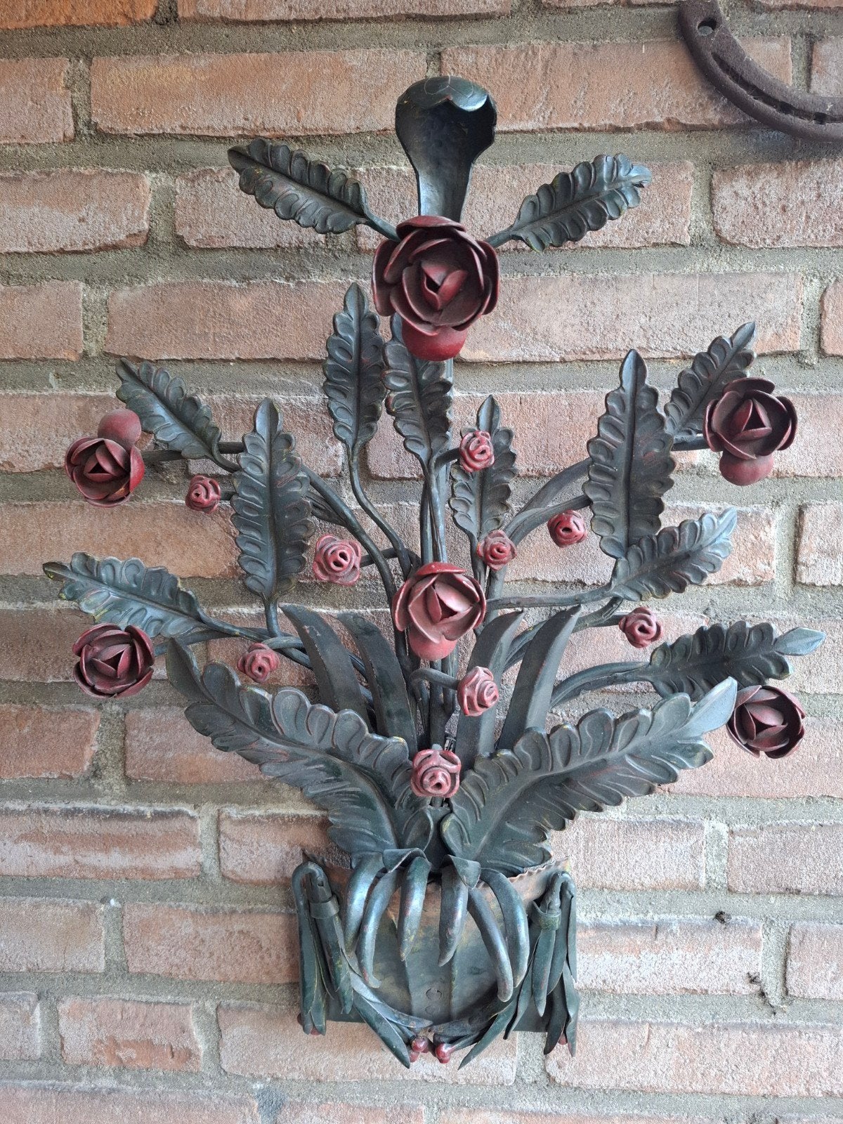 Smeedijzeren Wanddecoratie Rozen€50 afh. in Geleen, Ophalen, Zo goed als nieuw