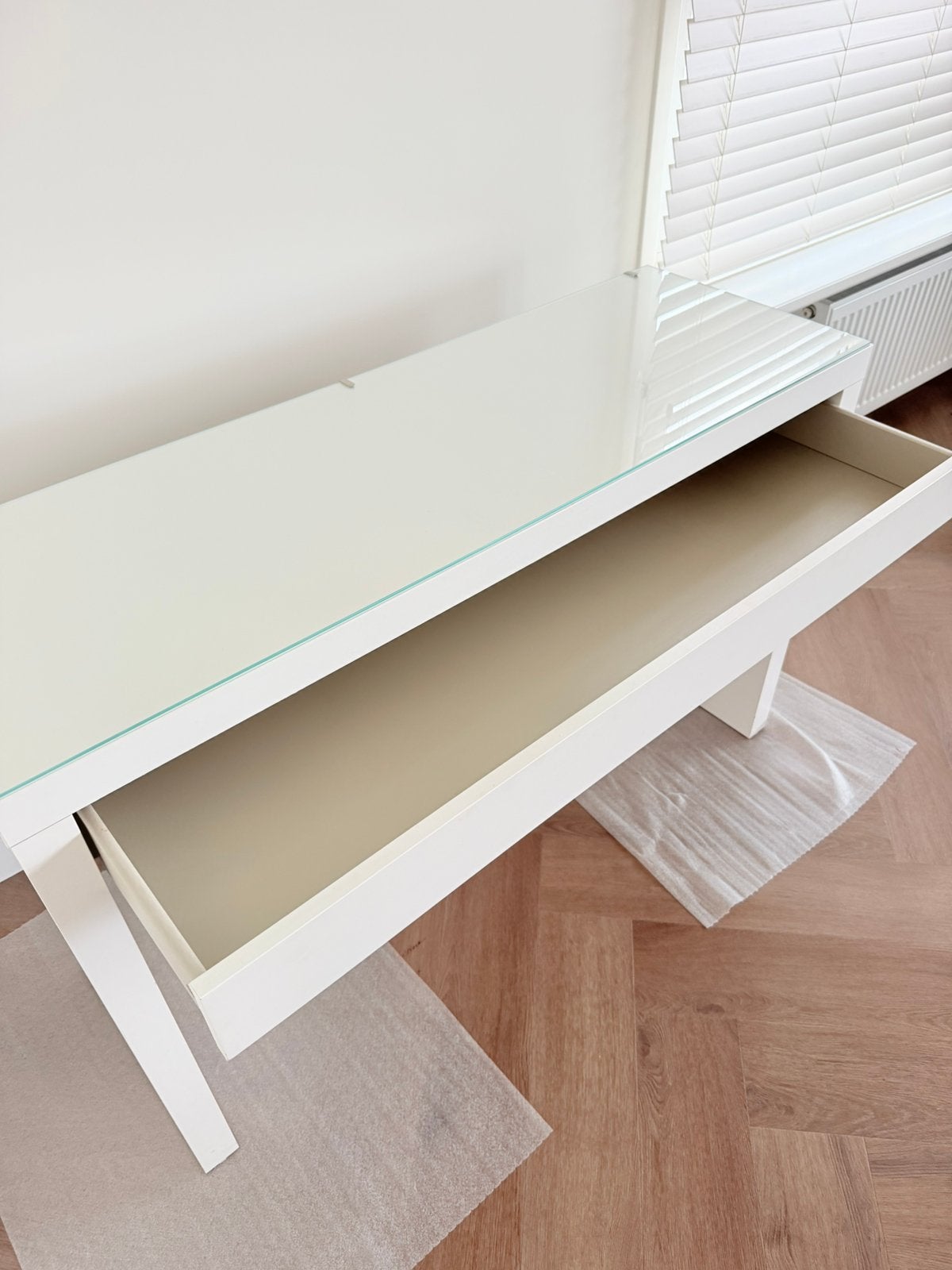 Ikea malm toilettafel make up tafel kaptafel wit per direct, Huis en Inrichting, Tafels | Kaptafels, Ophalen