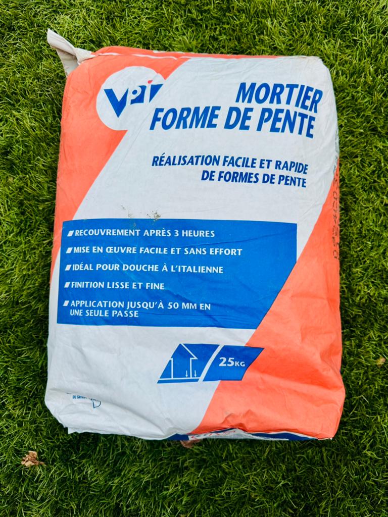 2 zakken VPI “Mortier Forme de Pente” – 25 kg per zak, Ophalen, Nieuw, Overige typen