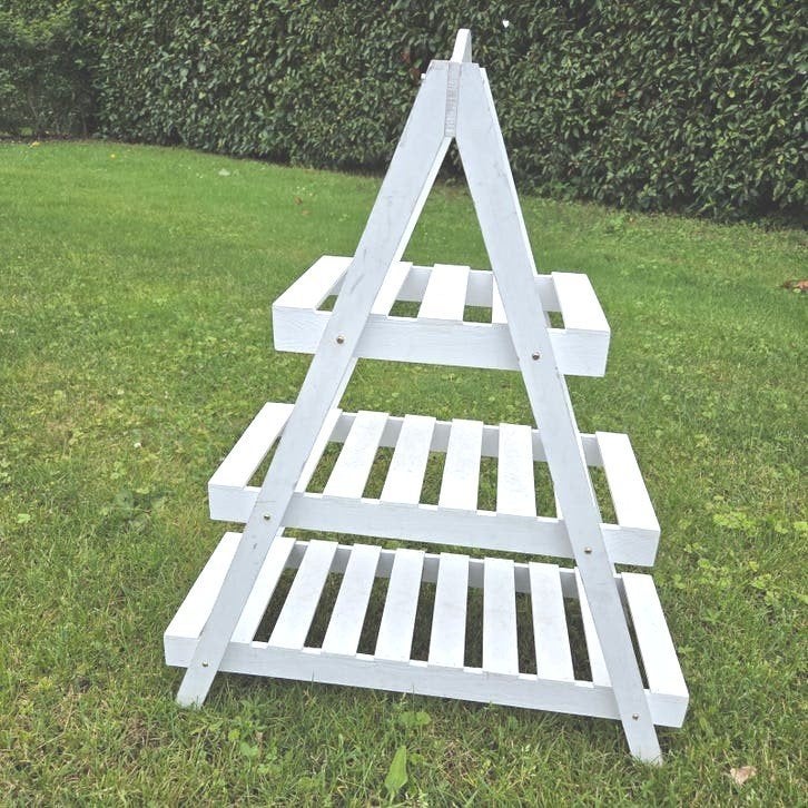 Houten planten etagere plantentrap plantenrek, Ophalen, Minder dan 60 cm, Zo goed als nieuw, 60 cm of meer