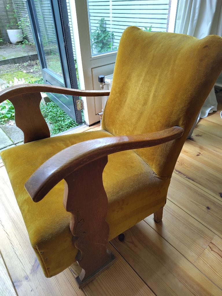 Vintage armchair, Huis en Inrichting, Fauteuils, Ophalen, Minder dan 50 cm, Gebruikt, 75 tot 100 cm