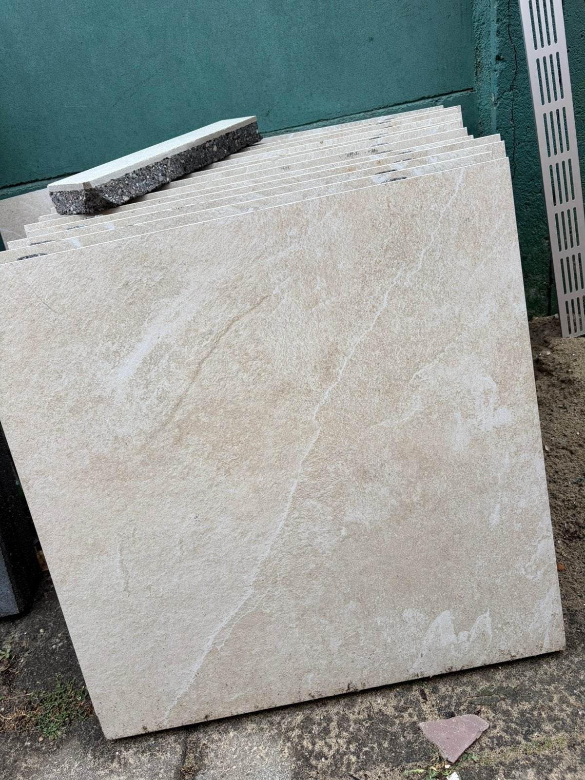 GeoCeramica 60x60x4 cm Aura Sand 2.0, Ophalen, Nieuw, Keramiek, Terrastegels