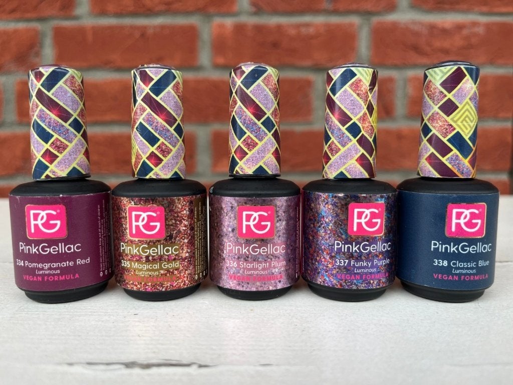 PinkGellac nagellak set (5 kleuren), Overige kleuren, Ophalen of Verzenden, Zo goed als nieuw, Handen en Nagels