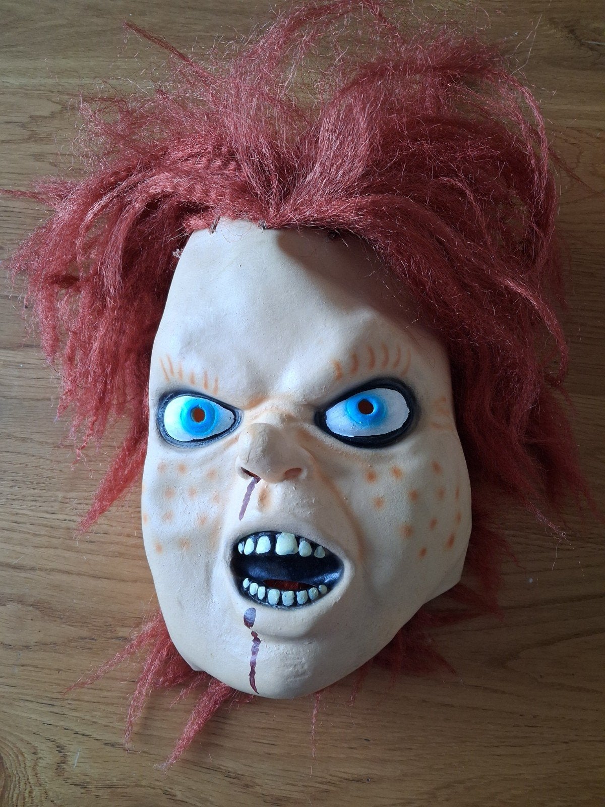 Chucky Kostuum met Masker - Halloween/Carnaval, Ophalen of Verzenden, Gebruikt, 122 t/m 128, Jongen of Meisje