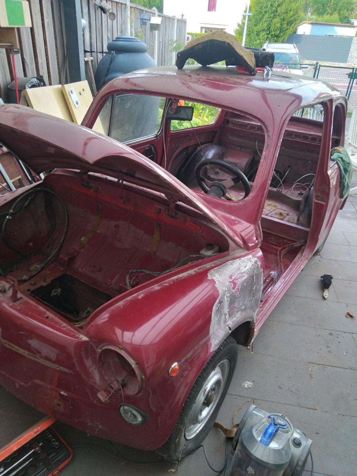 seat 600, Ophalen, Seat, Spatbord