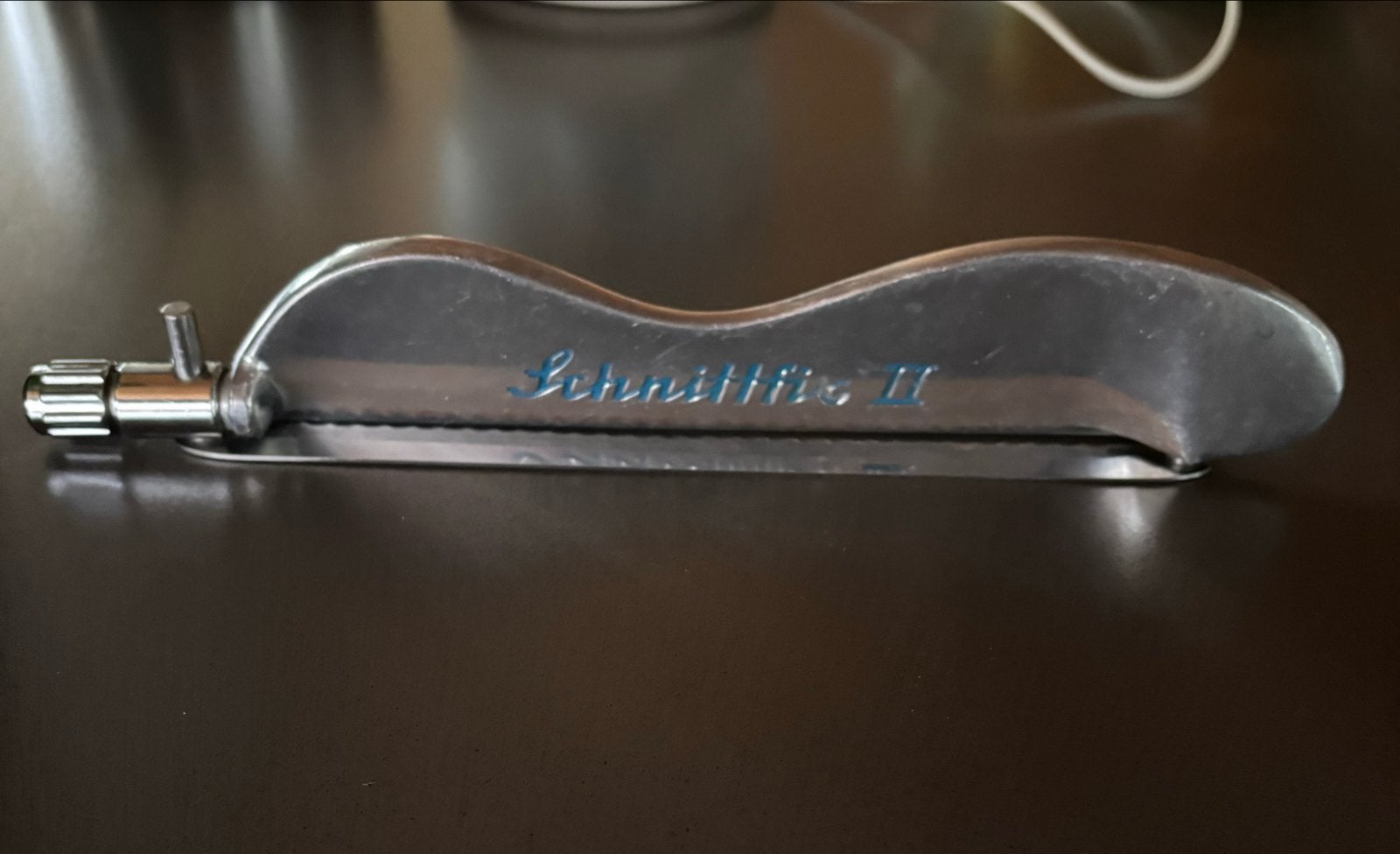 Schnittfix II snijmachine - Vintage keukenapparaat, Huis en Inrichting, Keuken | Keukenbenodigdheden, Ophalen, Gebruikt, Zilver
